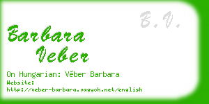 barbara veber business card