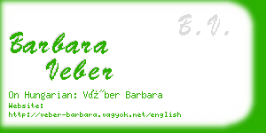barbara veber business card